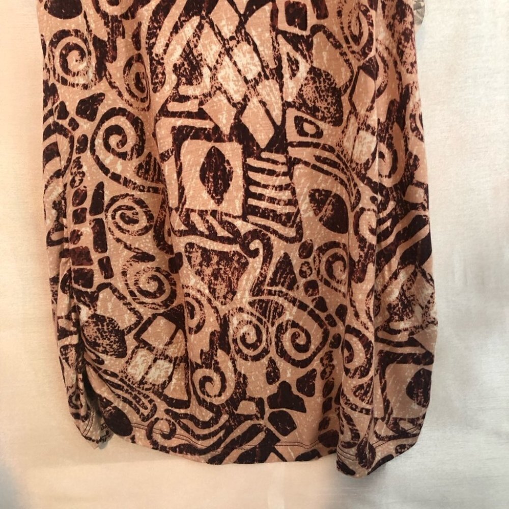 NWT DEX Women's Tank Top Aztec Wine/Salmon Ladies Lg - Picture 4 of 16